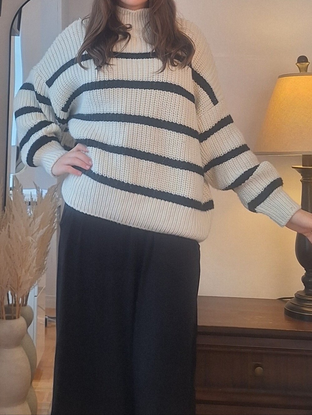 H&M Cream Cable Knit Pullover